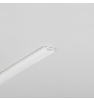 2m aluminium profiel SLASH8 - Melkwit, inbouw, LED profiel
