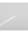 2m aluminium profiel SLASH8 - Melkwit, inbouw, LED profiel