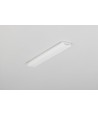 2m aluminium profiel SLASH8 - Melkwit, inbouw, LED profiel