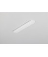 1m aluminium profiel SLASH8 - Melkwit, ingebouwd, LED profiel