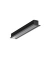 1m aluminium profiel SMART-IN10 AC2/Z - Zwart geanodiseerd, inbouw, LED profiel