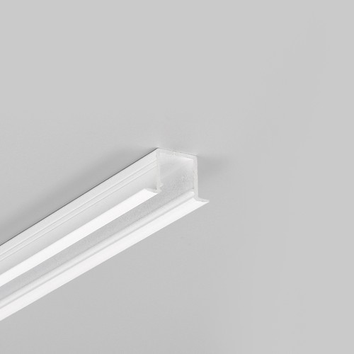 2m aluminiumprofiel SMART-IN10 AC2/Z - Wit gelakt, inbouw, LED-profiel