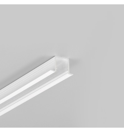 2m aluminiumprofiel SMART-IN10 AC2/Z - Wit gelakt, inbouw, LED-profiel