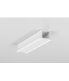 2m aluminiumprofiel SMART-IN16 BC3/U4 - Wit gelakt, ingebouwd, LED-profiel