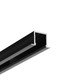 2m aluminium profiel SMART-IN16 BC3/U4 - Zwart gelakt, inbouw, LED profiel
