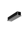 2m aluminium profiel SMART-IN16 BC3/U4 - Zwart gelakt, inbouw, LED profiel
