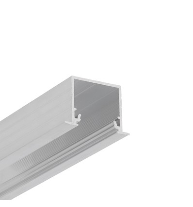 1m aluminiumprofiel LINEA-IN20 EE7F/U7 - Onbehandeld aluminium, ingebouwd, LED-profiel