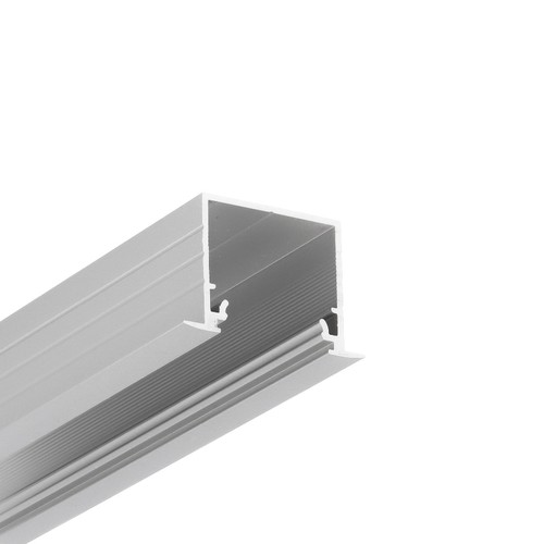 2m aluminium profiel LINEA-IN20 EE7F/U7 - Geanodiseerd, ingebouwd, LED profiel
