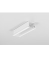 2m aluminium profiel LINEA-IN20 EE7F/U7 - Wit gelakt, ingebouwd, LED profiel