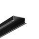 2m aluminium profiel VARIO30-06 ACDE-9/U9 - Zwart geanodiseerd, inbouw, LED profiel