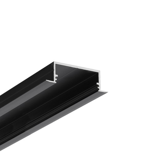 2m aluminium profiel VARIO30-06 ACDE-9/U9 - Zwart geanodiseerd, inbouw, LED profiel