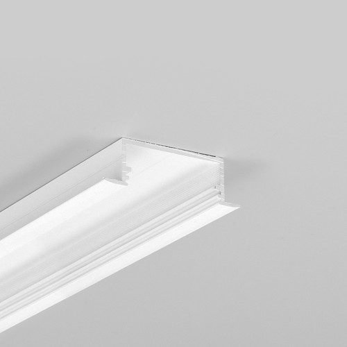 2m aluminium profiel VARIO30-06 ACDE-9/U9 - Wit gelakt, inbouw, LED profiel
