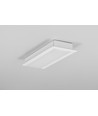 2m aluminium profiel VARIO30-06 ACDE-9/U9 - Wit gelakt, inbouw, LED profiel