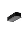 1m aluminium profiel VARIO30-07 ACDE-9/U9 - Zwart geanodiseerd, inbouw, LED profiel