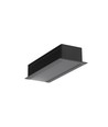 1m aluminium profiel VARIO30-07 ACDE-9/U9 - Zwart geanodiseerd, inbouw, LED profiel