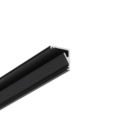 2m aluminium profiel CABI12 E - Zwart geanodiseerd, hoek, LED profiel
