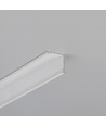 1m aluminium profiel CABI12 DUO E - Wit gelakt, hoek, LED profiel