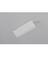 1m aluminium profiel CABI12 DUO E - Wit gelakt, hoek, LED profiel