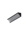1m aluminiumprofiel CABI12 DUO E - Zwart geanodiseerd, hoek, LED profiel