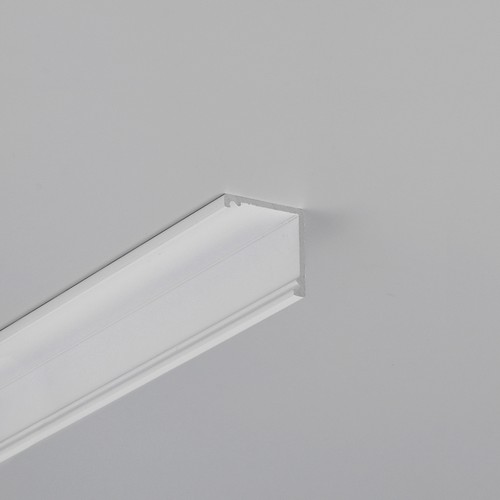 2m aluminium profiel CABI12 DUO E - Wit gelakt, hoek, LED profiel