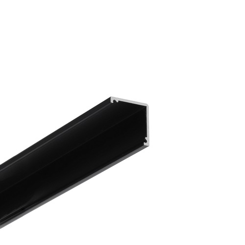 2m aluminium profiel CABI12 DUO E - Zwart geanodiseerd, hoek, LED profiel
