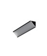2m aluminium profiel CABI12 DUO E - Zwart geanodiseerd, hoek, LED profiel