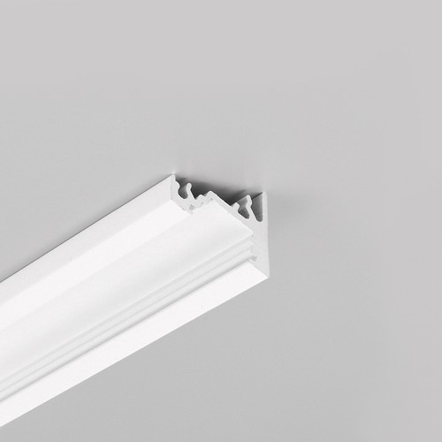 1m aluminium profiel CORNER10 BC/UX - Wit gelakt, hoek, LED profiel