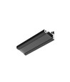 2m aluminium profiel CORNER10 BC/UX - Zwart geanodiseerd, hoek, LED profiel