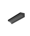 2m aluminium profiel CORNER10 BC/UX - Zwart geanodiseerd, hoek, LED profiel