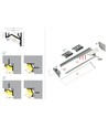 1m aluminium profiel CORNER12.V2 EF/U - Onbehandeld aluminium, hoek, LED profiel