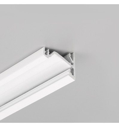 1m aluminium profiel CORNER14 EE7F/TY - Wit gelakt, hoek, LED profiel