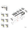 1m aluminium profiel CORNER14 EE7F/TY - Zwart geanodiseerd, hoek, LED profiel