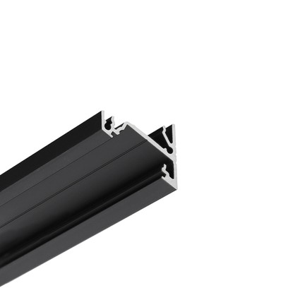 2m aluminium profiel CORNER14 EE7F/TY - Zwart geanodiseerd, hoek, LED profiel