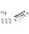 2m aluminium profiel CORNER16.V2 AC-6/TY - Zwart geanodiseerd, hoek, LED profiel