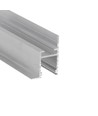 1m aluminium profiel FRAME14 BC/Q - Onbehandeld aluminium, inbouw, LED profiel