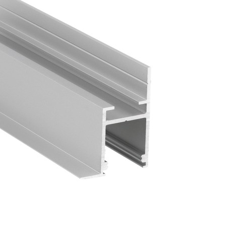 2m aluminium profiel FRAME14 BC/Q - Geanodiseerd, inbouw, LED rail