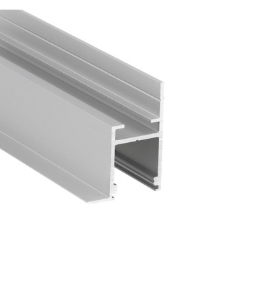 2m aluminium profiel FRAME14 BC/Q - Geanodiseerd, inbouw, LED rail