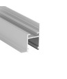 2m aluminium profiel FRAME14 BC/Q - Geanodiseerd, inbouw, LED rail