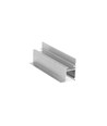 1m aluminium profiel FRAME14 BC/Q - Onbehandeld aluminium, inbouw, LED profiel