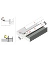 1m aluminium profiel GLOW12 UP A1C - Wit gelakt, inbouw, LED profiel