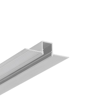 1m aluminiumprofiel HIDE10 C4 - Onbehandeld aluminium, inbouw, LED-profiel