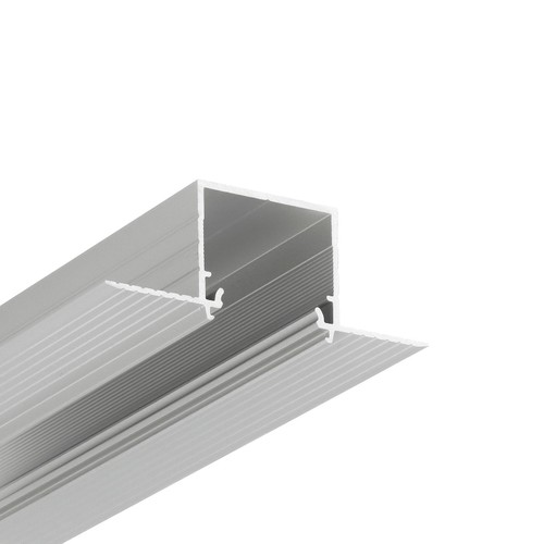 2m aluminium profiel LINEA-IN20 TRIMLESS EE7F - Geanodiseerd, inbouw, LED profiel