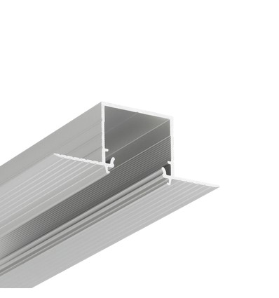 2m aluminium profiel LINEA-IN20 TRIMLESS EE7F - Geanodiseerd, inbouw, LED profiel