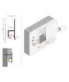 1m aluminium profiel OMNI10 AC2 - Geanodiseerd, inbouw, LED profiel