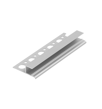 1m aluminiumprofiel OMNI10 AC2 PLUS - Onbehandeld aluminium, inbouw, LED-profiel