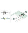 2m aluminium profiel PLANE14 IN BC3 - Onbehandeld aluminium, inbouw, LED profiel