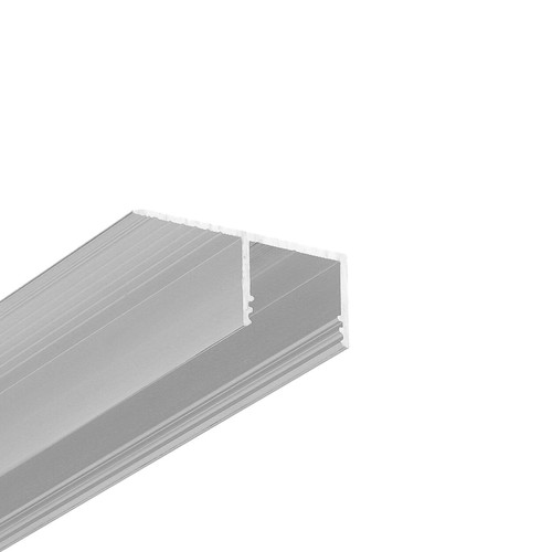 2m aluminiumprofiel PLANE14 SIDE BC3 - Onbehandeld aluminium, inbouw, LED-profiel