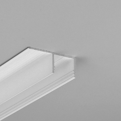 2m aluminium profiel PLANE14 SIDE BC3 - Wit gelakt, inbouw, LED profiel
