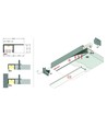 2m aluminium profiel PLANE14 SIDE BC3 - Wit gelakt, inbouw, LED profiel