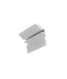 1m aluminium profiel SMOOTH12 BC/Q9 - Onbehandeld aluminium, inbouw, LED profiel